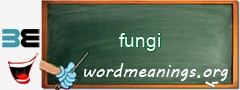 WordMeaning blackboard for fungi